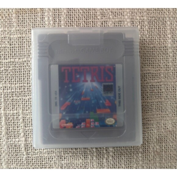 1989 Original Nintendo Tetris Gameboy Game With Storage Case - Picture 3 of 3